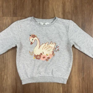 Szürke színű Hosszú ujjú Lány Pulóver (C&A) 104