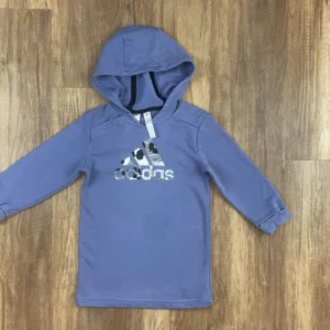 Kék, Szürke színű Hosszú ujjú Lány Pulóver (Adidas) 86, 92