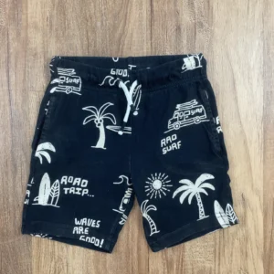 Fekete színű Rövid szárú Fiú Nadrág (F&F) 92, 98