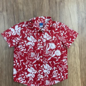 Fehér, Piros színű Rövid ujjú Fiú Ing (Egyéb) 98