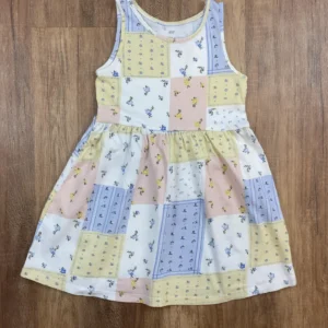 Fehér, Kék, Zöld színű Ujjatlan Lány Ruha (H&M) 104, 98