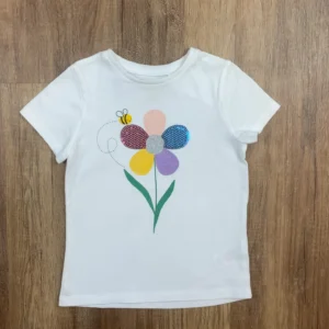 Fehér színű Rövid ujjú Lány Póló (F&F) 110