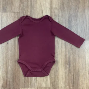 Bordó színű Hosszú ujjú Lány Body (H&M) 68