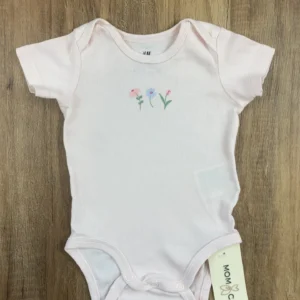 Rózsaszín színű Rövid ujjú Lány Body (H&M) 62